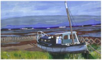Jason Bennett Painting - Boat On Land
